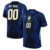 Brazil National Team Jordan Brand 2026 Away Match Custom Jersey - Blue