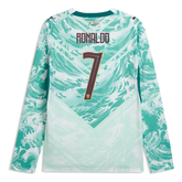 Cristiano Ronaldo Portugal National Team Puma 2026 Away Long Sleeve Jersey - White
