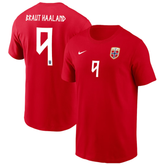 Erling Haaland Norway National Team Nike Name & Number T-Shirt - Red