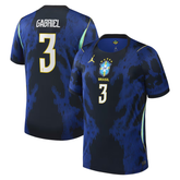 Gabriel Magalhães Brazil National Team Jordan Brand 2026 Away Stadium Jersey - Blue