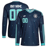 Germany National Team adidas 2026 Away Long Sleeve Custom Jersey - Navy