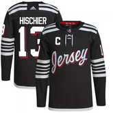 Nico Hischier New Jersey Devils adidas Alternate Primegreen Authentic Player Jersey - Black adidas