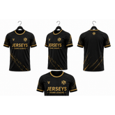 Jerseys Teams Leagues Black & Gold Performance Football Jersey