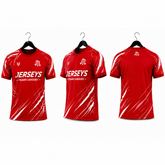 Jerseys Teams Leagues Red Performance Football Jersey – Crimson Edition
