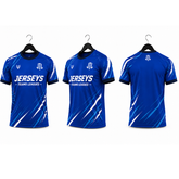 Jerseys Teams Leagues Blue Performance Football Jersey – Ocean Edition