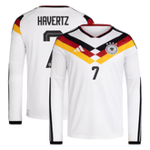 Kai Havertz Germany National Team adidas 2026 Home Long Sleeve Jersey - White