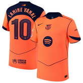 Lamine Yamal Barcelona Nike 2025/26 Third Authentic Player Jersey - Orange Nike
