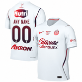 Men's White & Red Custom Soccer Jersey (Chivas)