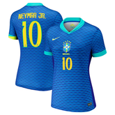 Neymar Jr. Brazil National Team Nike Women's 2024 Away Stadium Player Jersey – Blue