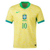 Neymar Jr Brazil National Team Nike 2024/2025 Home Match Jersey -Yellow