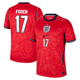 Phil Foden England National Team Nike 2026 Away Stadium Jersey - Red