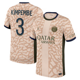 Presnel Kimpembe Paris Saint-Germain Jordan Brand 2023/24 Fourth Stadium Player Jersey – Tan Jordan Brand