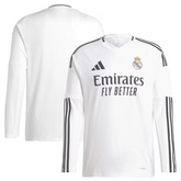 Real Madrid adidas 2024/25 Home Long Sleeve Jersey - White Adidas