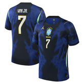 Vinicius Junior Brazil National Team Jordan Brand 2026 Away Stadium Jersey - Blue