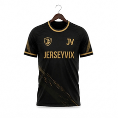 JERSEYVIX Black & Gold Performance Football Jersey – JV Edition