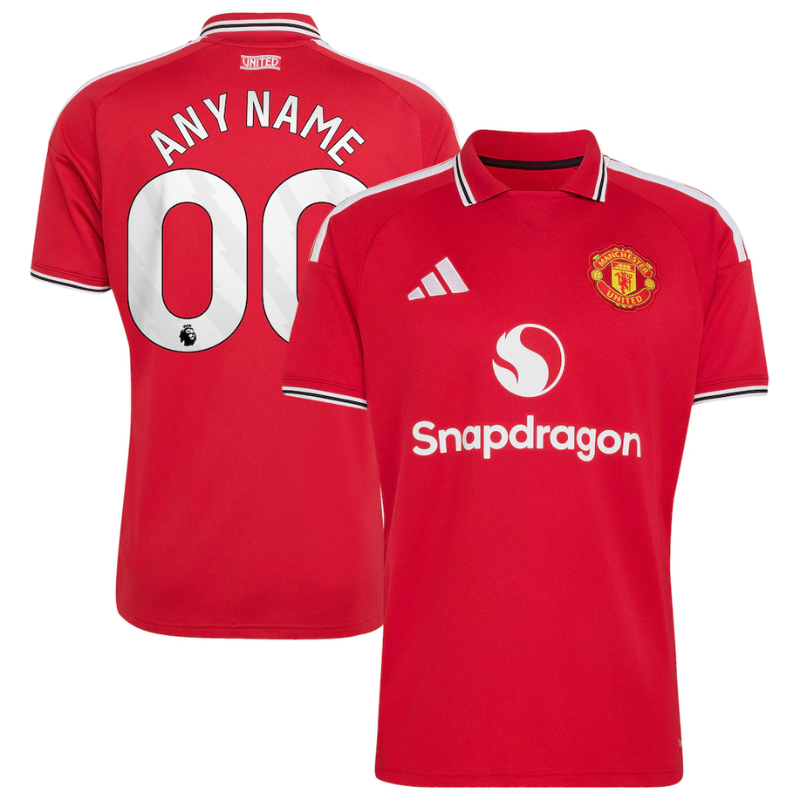 Manchester United adidas 2026/27 Home Custom Jersey - Red