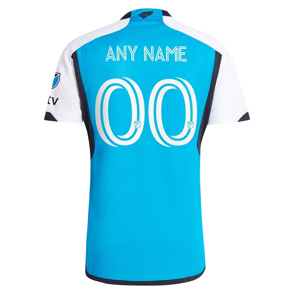 Charlotte FC adidas 2024 The Carolina Kit: Explore Custom Authentic Jersey - Blue adidas